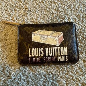 Louis Vuitton limited edition monogram 1 rue scribe paris card holder